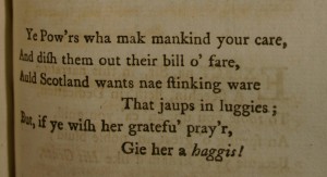 The misprinted stanza in 'Address to a haggis'